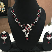 Bani Red Ad Jewellery Set